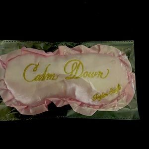 Taylor swift calm down pink eye mask new in bag.